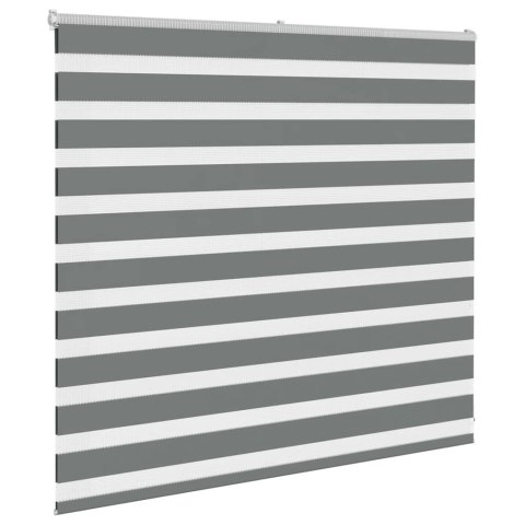ROLETA ZEBRA CIEMNOSZARA SZEROKOŚĆ TKANINY 150,9CM POLIESTER