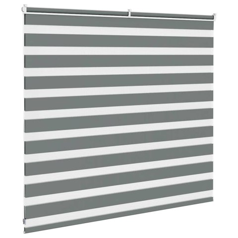 ROLETA ZEBRA CIEMNOSZARA SZEROKOŚĆ TKANINY 150,9CM POLIESTER