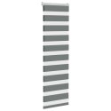 ROLETA ZEBRA CIEMNOSZARA SZEROKOŚĆ TKANINY 35,9CM POLIESTER