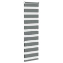 ROLETA ZEBRA CIEMNOSZARA SZEROKOŚĆ TKANINY 45,9CM POLIESTER