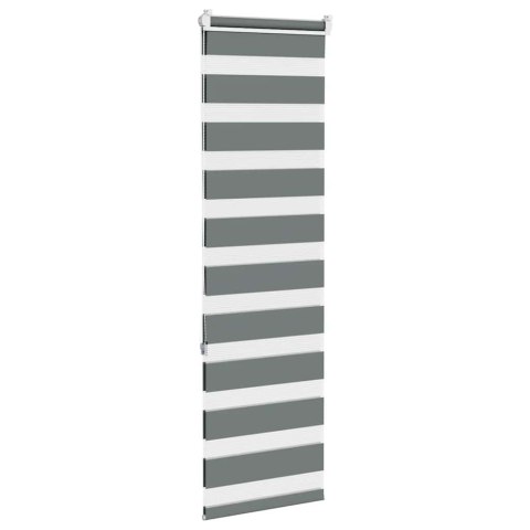 ROLETA ZEBRA CIEMNOSZARA SZEROKOŚĆ TKANINY 45,9CM POLIESTER