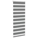 ROLETA ZEBRA CIEMNOSZARA SZEROKOŚĆ TKANINY 60,9CM POLIESTER