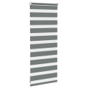 ROLETA ZEBRA CIEMNOSZARA SZEROKOŚĆ TKANINY 60,9CM POLIESTER