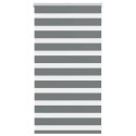 ROLETA ZEBRA CIEMNOSZARA SZEROKOŚĆ TKANINY 70,9CM POLIESTER
