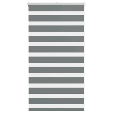 ROLETA ZEBRA CIEMNOSZARA SZEROKOŚĆ TKANINY 70,9CM POLIESTER