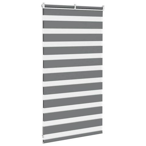 ROLETA ZEBRA CIEMNOSZARA SZEROKOŚĆ TKANINY 70,9CM POLIESTER