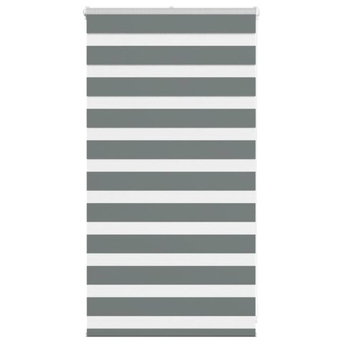 ROLETA ZEBRA CIEMNOSZARA SZEROKOŚĆ TKANINY 80,9CM POLIESTER