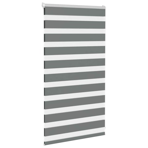 ROLETA ZEBRA CIEMNOSZARA SZEROKOŚĆ TKANINY 80,9CM POLIESTER