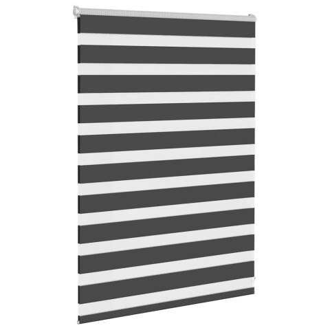 ROLETA ZEBRA CZARNA SZEROKOŚĆ TKANINY 110,9CM POLIESTER