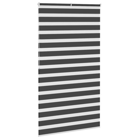ROLETA ZEBRA CZARNA SZEROKOŚĆ TKANINY 115,9CM POLIESTER
