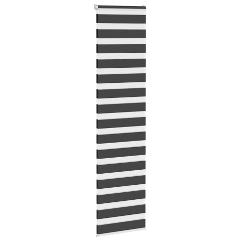 ROLETA ZEBRA CZARNA SZEROKOŚĆ TKANINY 50,9CM POLIESTER