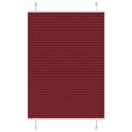 ROLETA PLISOWANA BORDOWY CZERWONY 100X100CM SZEROKOŚĆ TKANINY