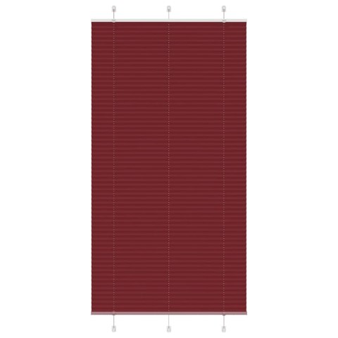 ROLETA PLISOWANA BORDOWY CZERWONY 105X200CM SZEROKOŚĆ TKANINY