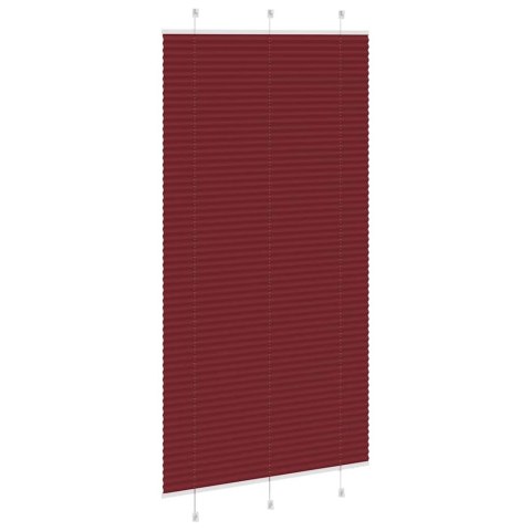 ROLETA PLISOWANA BORDOWY CZERWONY 105X200CM SZEROKOŚĆ TKANINY