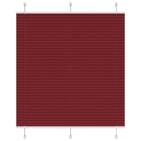 ROLETA PLISOWANA BORDOWY CZERWONY 120X150CM SZEROKOŚĆ TKANINY