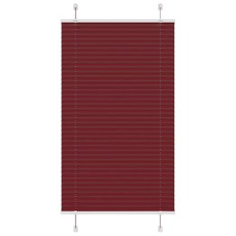 ROLETA PLISOWANA BORDOWY CZERWONY 75X150CM SZEROKOŚĆ TKANINY