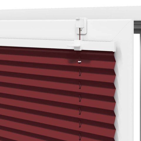ROLETA PLISOWANA BORDOWY CZERWONY 75X150CM SZEROKOŚĆ TKANINY