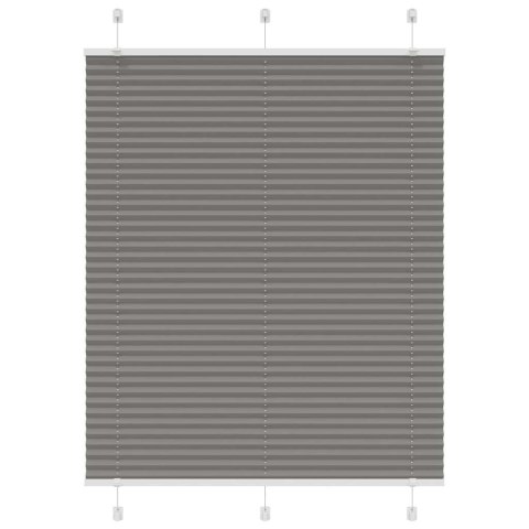 ROLETA PLISOWANA ANTRACYTOWA 105X100CM SZEROKOŚĆ TKANINY