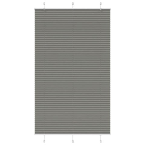 ROLETA PLISOWANA ANTRACYTOWA 115X200CM SZEROKOŚĆ TKANINY