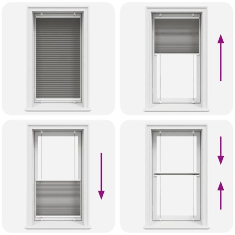 ROLETA PLISOWANA ANTRACYTOWA 70X100CM SZEROKOŚĆ TKANINY 69,4CM