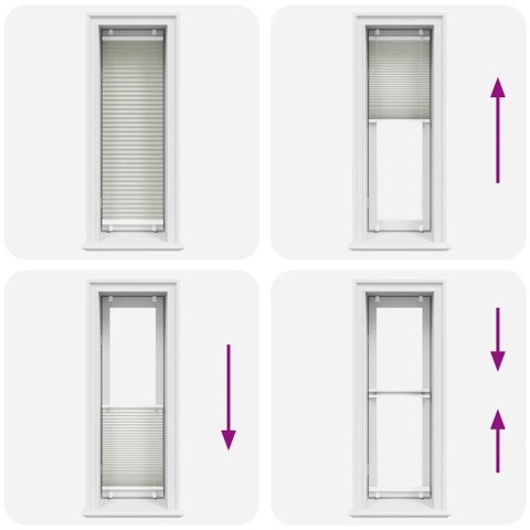 ROLETA PLISOWANA JASNOSZARA 40X100CM SZEROKOŚĆ TKANINY 39,4CM