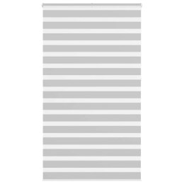 ROLETA ZEBRA JASNOSZARA SZEROKOŚĆ TKANINY 130,9CM POLIESTER
