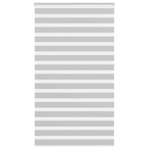 ROLETA ZEBRA JASNOSZARA SZEROKOŚĆ TKANINY 130,9CM POLIESTER