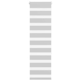 ROLETA ZEBRA JASNOSZARA SZEROKOŚĆ TKANINY 40,9CM POLIESTER