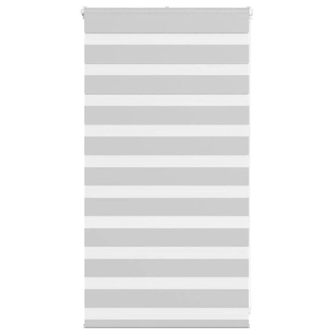 ROLETA ZEBRA JASNOSZARA SZEROKOŚĆ TKANINY 75,9CM POLIESTER