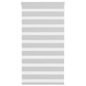 ROLETA ZEBRA JASNOSZARA SZEROKOŚĆ TKANINY 75,9CM POLIESTER