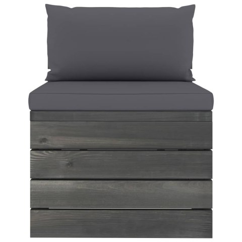 2-CZ. ZESTAW MEBLI Z PALET DO OGRODU Z PODUSZKAMI SOSNA