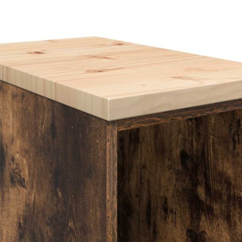 GARAŻOWA SZAFKA DO PRZECHOWYWANIA DĄB WĘDZONY 30X51X85CM