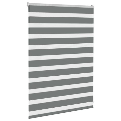 ROLETA ZEBRA CIEMNOSZARA SZEROKOŚĆ TKANINY 100,9CM POLIESTER