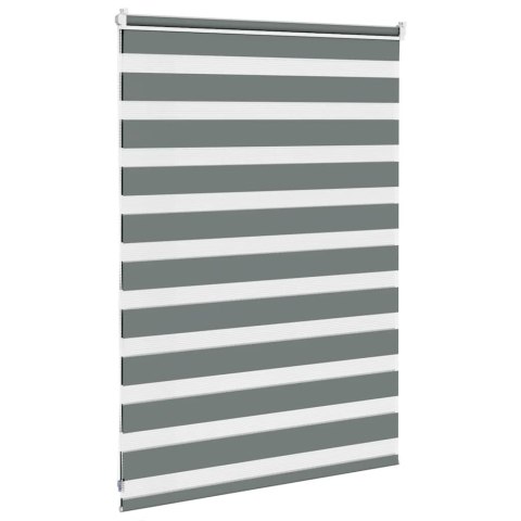 ROLETA ZEBRA CIEMNOSZARA SZEROKOŚĆ TKANINY 100,9CM POLIESTER