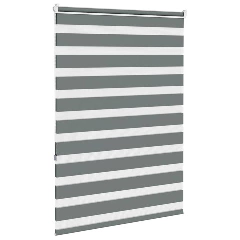 ROLETA ZEBRA CIEMNOSZARA SZEROKOŚĆ TKANINY 105,9CM POLIESTER