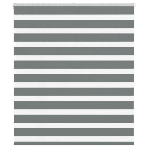 ROLETA ZEBRA CIEMNOSZARA SZEROKOŚĆ TKANINY 120,9CM POLIESTER