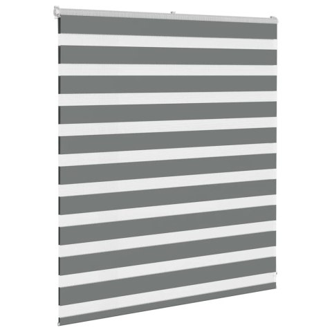 ROLETA ZEBRA CIEMNOSZARA SZEROKOŚĆ TKANINY 120,9CM POLIESTER