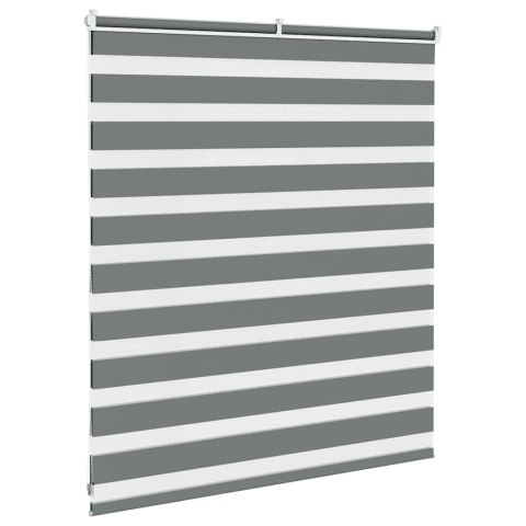 ROLETA ZEBRA CIEMNOSZARA SZEROKOŚĆ TKANINY 120,9CM POLIESTER