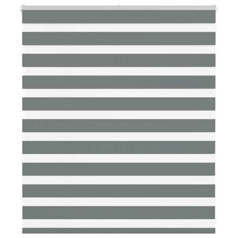 ROLETA ZEBRA CIEMNOSZARA SZEROKOŚĆ TKANINY 130,9CM POLIESTER