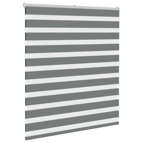 ROLETA ZEBRA CIEMNOSZARA SZEROKOŚĆ TKANINY 130,9CM POLIESTER
