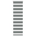 ROLETA ZEBRA CIEMNOSZARA SZEROKOŚĆ TKANINY 35,9CM POLIESTER