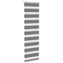 ROLETA ZEBRA CIEMNOSZARA SZEROKOŚĆ TKANINY 35,9CM POLIESTER