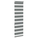 ROLETA ZEBRA CIEMNOSZARA SZEROKOŚĆ TKANINY 35,9CM POLIESTER