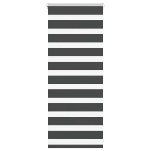 ROLETA ZEBRA CZARNA SZEROKOŚĆ TKANINY 60,9CM POLIESTER