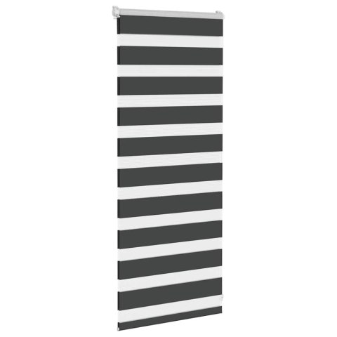 ROLETA ZEBRA CZARNA SZEROKOŚĆ TKANINY 60,9CM POLIESTER