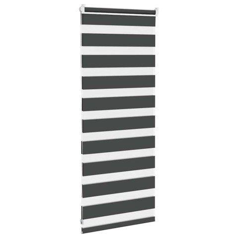 ROLETA ZEBRA CZARNA SZEROKOŚĆ TKANINY 60,9CM POLIESTER