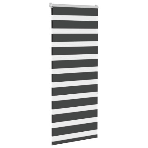 ROLETA ZEBRA CZARNA SZEROKOŚĆ TKANINY 60,9CM POLIESTER