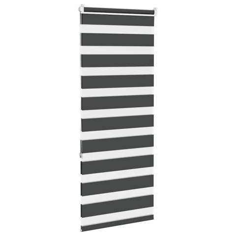 ROLETA ZEBRA CZARNA SZEROKOŚĆ TKANINY 60,9CM POLIESTER