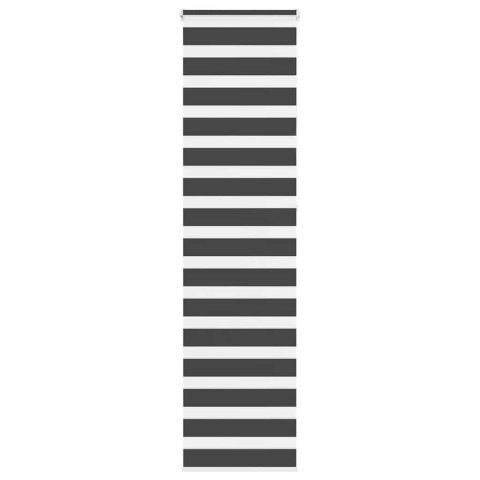 ROLETA ZEBRA CZARNA SZEROKOŚĆ TKANINY 60,9CM POLIESTER