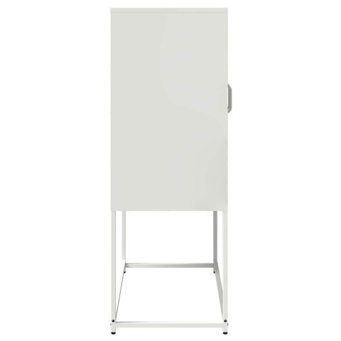 KOMODA BIAŁA 68X39X107CM STAL